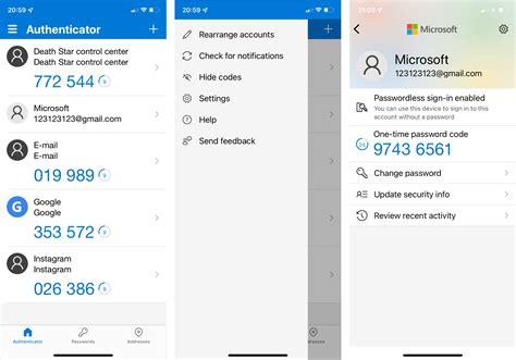 Microsoft Authenticator .